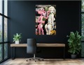 Obraz Różowa Pantera Marilyn Monroe Moët – Luxury Street Art Pop Art Premium