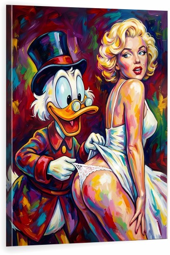 Obraz SKNERUS MCKWACZ Marilyn Monroe Luksusowy – Nowoczesna Sztuka Loft Street Art