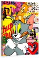 Obraz Tom i Jerry Luksus Modowy – Nowoczesna Sztuka Loft Street Art