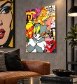 Obraz Tom i Jerry Luksus Modowy – Nowoczesna Sztuka Loft Street Art