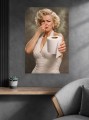 Obraz Marilyn Monroe Papier Toaletowy – Śmieszny Pop Art do Łazienki WC 