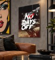 Obraz No Days Off Siłownia Luksusowy – Nowoczesna Sztuka Loft Street Art