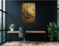 Obraz Bitcoin To The Moon Luksusowy – Nowoczesna Sztuka Loft Street Art 