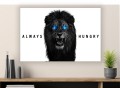 Obraz Lew Always Hungry Luksusowy – Nowoczesna Sztuka Loft Street Art
