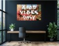 Obraz Róże Heliogabala Good Vibes Only Luksusowy – Nowoczesna Sztuka Loft Street Art