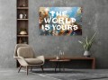 Obraz The World Is Yours Scarface Luksusowy – Nowoczesna Sztuka Loft Street Art 