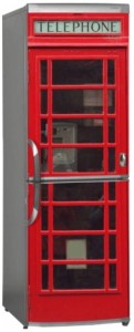 Naklejka, Okleina Laminowana na Lodówkę Anglia Budka Telefoniczna