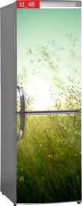 Naklejka, Okleina Laminowana na Lodówkę Łąka Pole