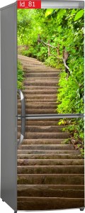Naklejka, Okleina Laminowana na Lodówkę Schody Las