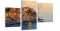 TRYPTYKI OBRAZ NA ŚCIANĘ WŁOCHY CINQUE TERRE
