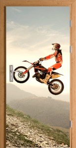 Naklejka na Drzwi Motor Enduro