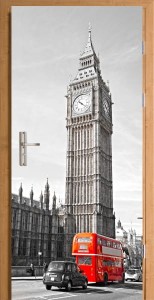 Naklejka na Drzwi Big Ben Londyn