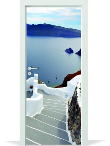 Naklejka na Drzwi Grecja Santorini
