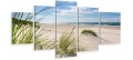 Tryptyk obraz 5 częściowy MORZE PLAŻA WYDMY NAD BAŁTYKIEM 