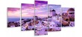 Obraz 5 części tryptyk GRECJA SANTORINI ZACHÓD SŁOŃCA 