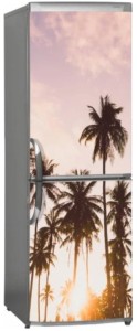 Naklejka, Okleina Laminowana na Lodówkę Palmy Tropiki