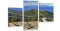 Obraz GÓRY BIESZCZADZKI KRAJOBRAZ tryptyk do salonu