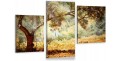 Obraz do salonu  DRZEWO OLIWNE GAJ tryptyk