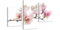 TRYPTYKI OBRAZ NA ŚCIANĘ KWIATY MAGNOLII