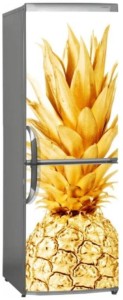 Naklejka, Okleina Laminowana na Lodówkę Ananas