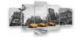 Obraz 5-części tryptyk New York street taxi 