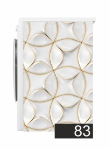 Mata Maty Ochronna Magnetyczna Magnes na Pralkę Geometria Złota 