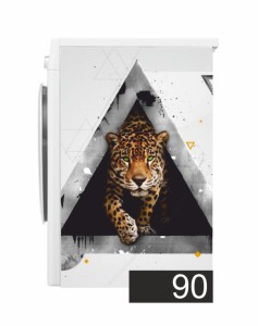 Mata Maty Ochronna Magnetyczna Magnes na Pralkę Tygrys Abstrakcja