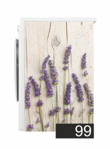 Mata Maty Ochronna Magnetyczna Magnes na Pralkę Lawenda Drewno