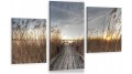 Obraz na płótnie obraz na ścianę do sypialni trawy pomost