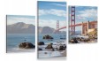 Obraz MOST GOLDEN GATE tryptyk do salonu sypialni 